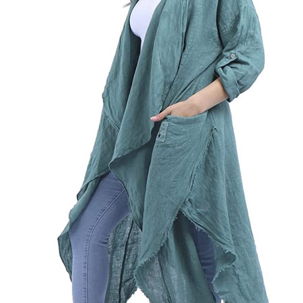 ISO:  Asymmetrical Oversized 3/4 Sleeve Tunic